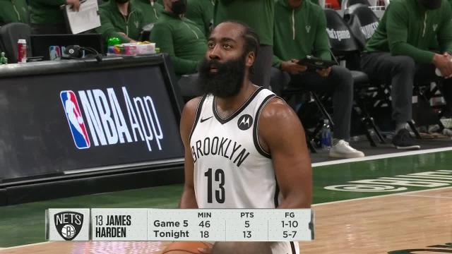 世界杯高清直播-单腿哈登输出有限 乔哈继续打铁！篮网急需火力点